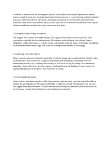 Portugal's Climate Action Recommendations