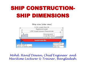 Ship Construction & Dimensions: Naval Architecture Presentation