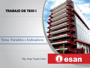 Variables e Indicadores en Control de Calidad: Presentación