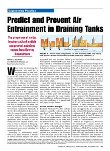 Air Entrainment Prevention in Draining Tanks