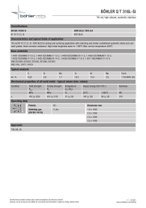 B&Ouml;HLER 316L-Si TIG Rod Datasheet: Specs & Applications