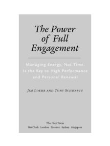 The Power of Full Engagement: Book Preview