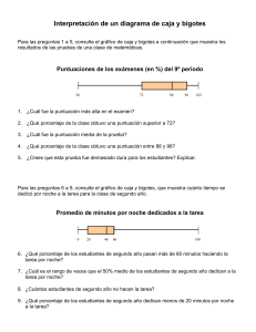 Hoja de Trabajo: Interpretación de Diagramas de Caja