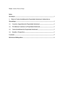 Trabalho de Campo direito da propriedade intelectual