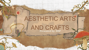 Aesthetic Arts & Crafts: Types and Principles