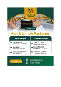 Tawheed Umrah: Hajj & Umrah Packages - Your Spiritual Guide