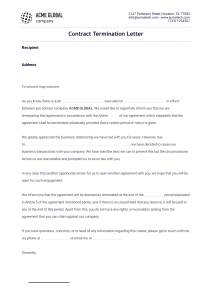 Contract Termination Letter - ACME GLOBAL