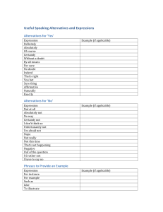 Speaking Alternatives & Expressions: Improve Your Fluency