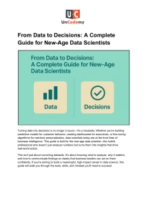 Data Science Guide: From Data to Decisions