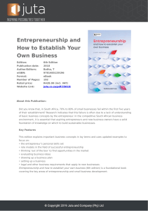 Entrepreneurship: How to Start Your Own Business (6th Ed)