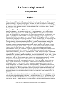 La fattoria degli animali: Capitolo I di George Orwell