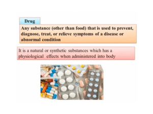 Drug Action & Receptor Theory: SAR, Agonists, Antagonists