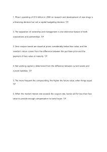 Finance Quiz: True/False Questions