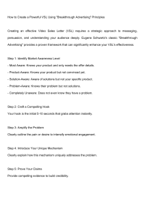 Create Powerful VSL: Breakthrough Advertising Principles