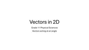 Vectors in 2D: Bearings, Compass, & Axes (Grade 11)