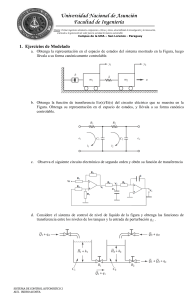 Ejercicios de Sistemas de Control Automático: Modelado y Funciones
