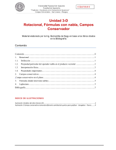 C&aacute;lculo 2: Rotacional, Nabla, Campos Conservativos
