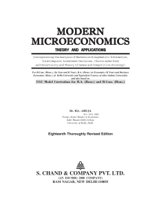 Modern Microeconomics: Theory and Applications Textbook