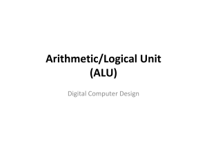 ALU Design: Arithmetic Logic Unit Presentation