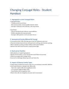 Changing Conjugal Roles: Family Dynamics & Equality