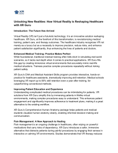 VR in Healthcare: Reshaping Medicine with Virtual Reality