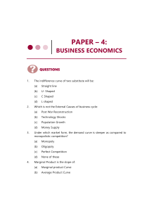 Business Economics Revision Test Paper - Foundation Exam