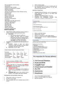 Operative Obstetrics: Induction, Placenta, Diabetes, Forceps