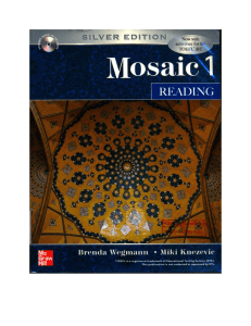 Mosaic 1 Reading: English Language Coursebook