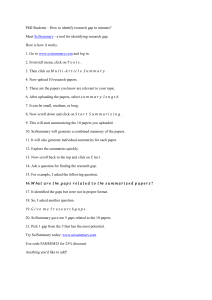 Identify Research Gaps with SciSummary & AnswerThis