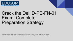 Dell D-PE-FN-01 Exam Prep: Crack the PowerEdge Foundations v2 Exam