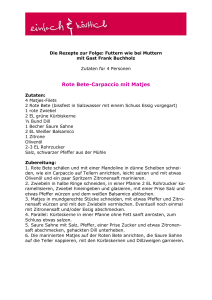 Deutsche Rezepte: Rote Bete, Schnitzel, Kohlroulade