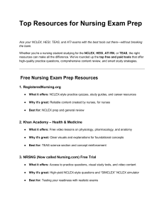 Nursing Exam Prep: Top Resources for NCLEX, HESI, TEAS, ATI