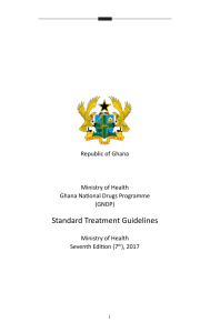 Ghana Standard Treatment Guidelines (7th Ed, 2017)