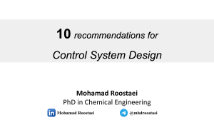 Control System Design: 10 Key Recommendations