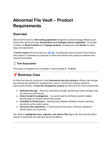 Abnormal File Vault: Product Requirements