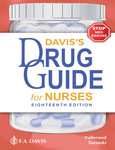 Davis's Drug Guide for Nurses, 18th Edition