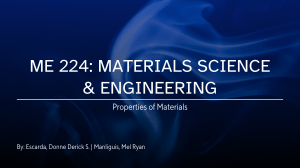 Materials Science & Engineering: Properties of Materials