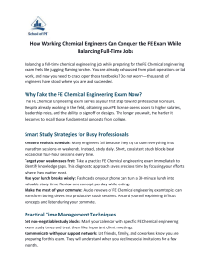 FE Chemical Exam Prep for Working Engineers