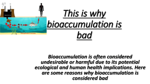 Bioaccumulation: Why It's Bad for the Environment & Health