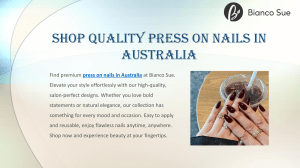 Bianco Sue: Premium Press On Nails in Australia