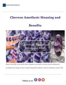 Chevron Amethyst: Meaning, Benefits, and Uses