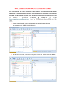 Evaluaci&oacute;n Pr&aacute;ctica de Costos y Presupuestos con Delphin Express