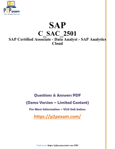 SAP C_SAC_2501 Exam Questions & Answers