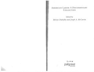 American Labor: A Documentary Collection