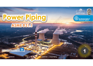 Power Piping ASME B31.1 Presentation
