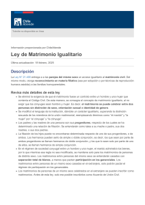 Ley de Matrimonio Igualitario en Chile: Requisitos y Detalles