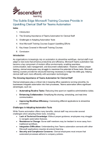 Teams Automation Training for Clerical Staff