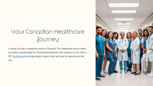 Canadian Healthcare Career Path for International Students