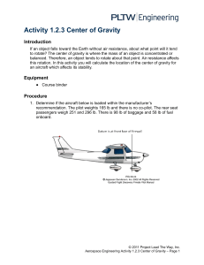 Center of Gravity Activity: Aerospace Engineering