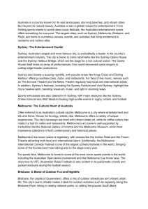 Australia's Entertainment Scene: Cities, Festivals, and Online Gaming